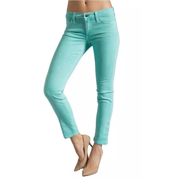 Joe's Jeans Denim - JOE'S JEAN 27 Aqua Blue Skinny Ankle Jeans